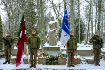 O.Kalpaka piemiņas pasākums Visagala kapos