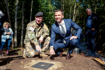 Strūves ģeodēziskā loka punkta “Nesaules kalns” atjaunošanas pasākums